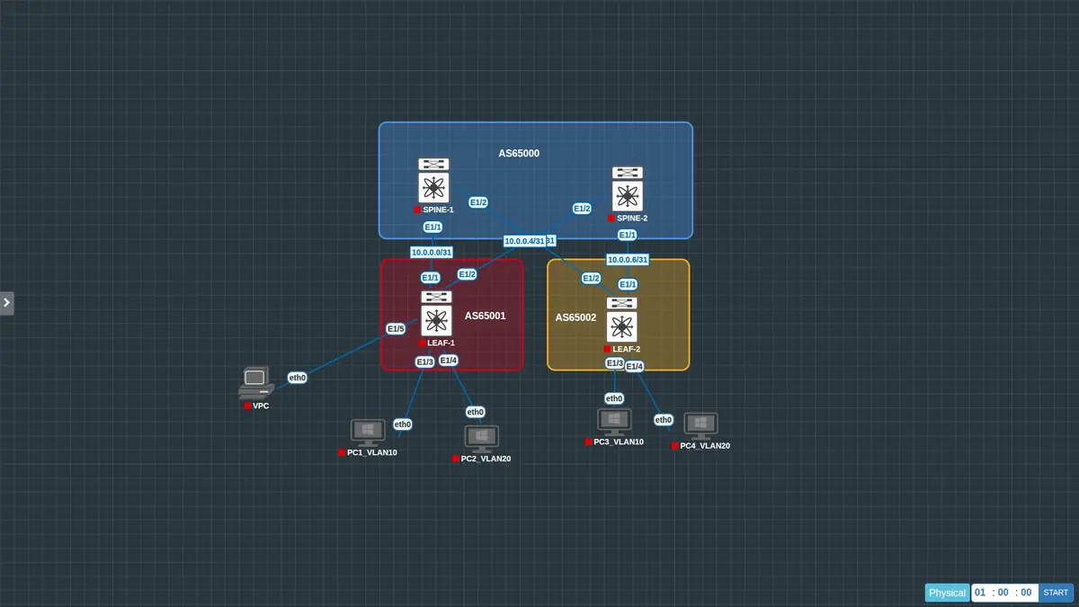 bgp evpn vxlan